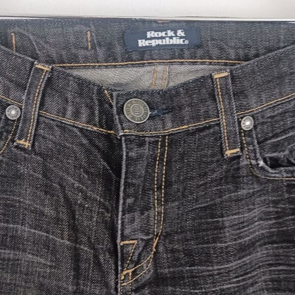 Rock & Republic Roth gray jeans size 27 - Picture 3 of 8